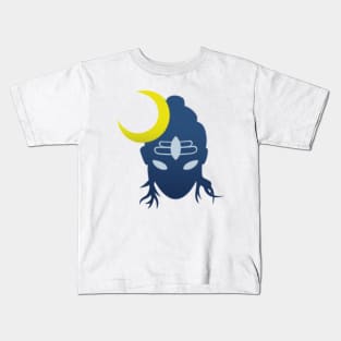 Shiva crescent moon Kids T-Shirt